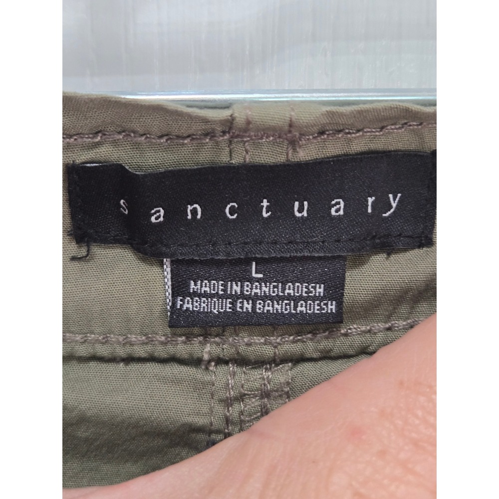 Sanctuary Getaway Cargo Pants Olive Green Evergreen NWT L - Picture 4 of 6